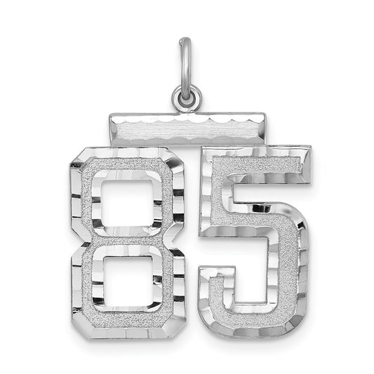Sterling Silver Large #85 Charm