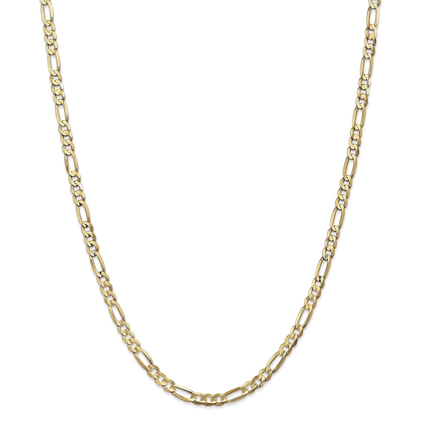 10K 4.5mm Concave Figaro Chain
