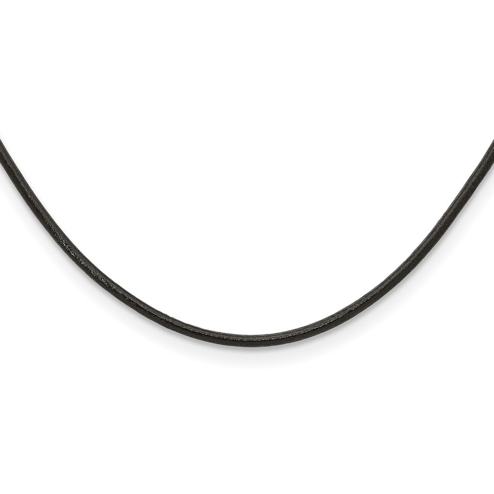 3mm Genuine Leather Greece Textured 20in Necklace