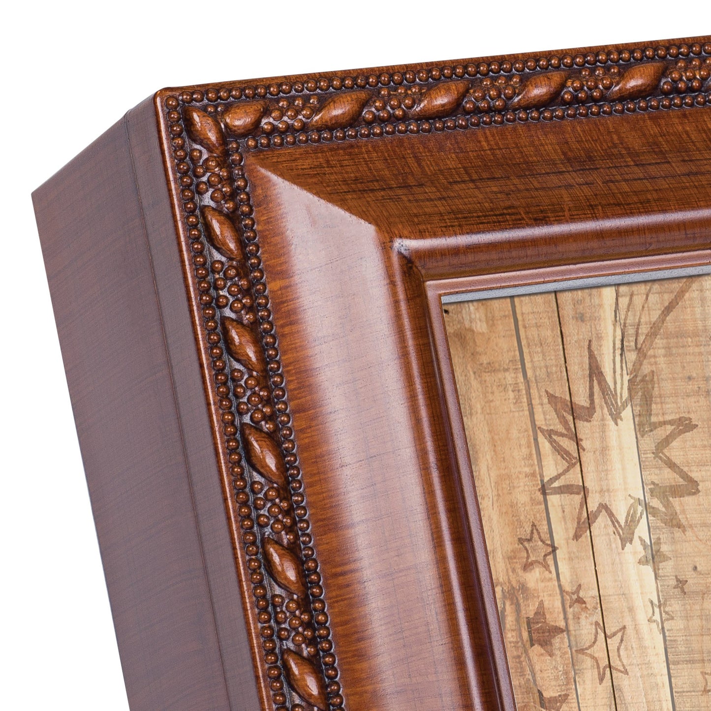 Cottage Garden Love You to The Moon and Back Woodgrain Rope Trim Jewelry Music Box Plays Wonderful World