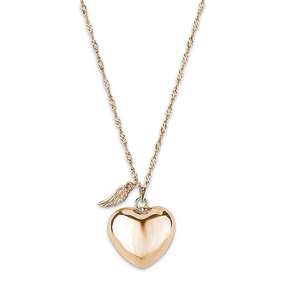 Gold -tone Brass Angel Chime 36 inch Necklace