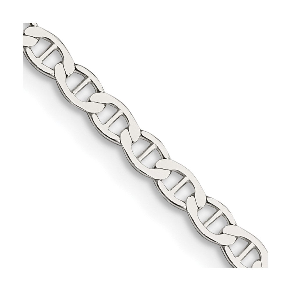 Sterling Silver 3.1mm Flat Anchor Chain 16 Inches