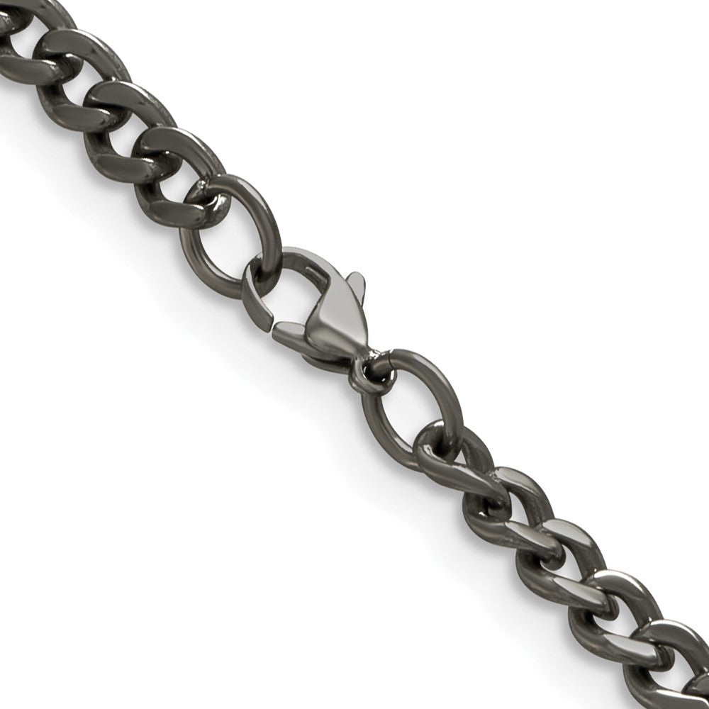 Titanium Polished 5.5mm 18in Curb Chain