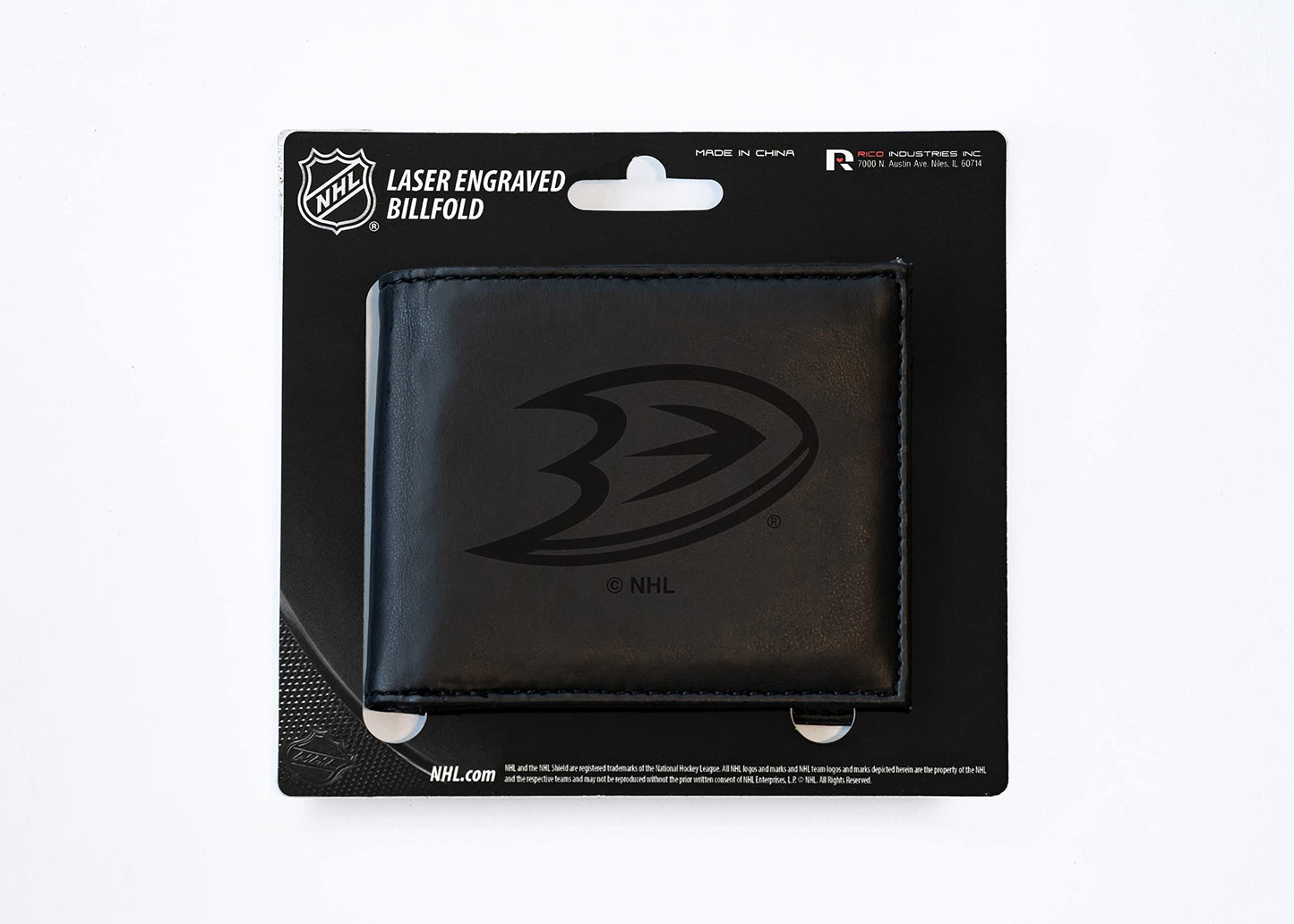 4" Black NHL Anaheim Ducks Billfold Wallet