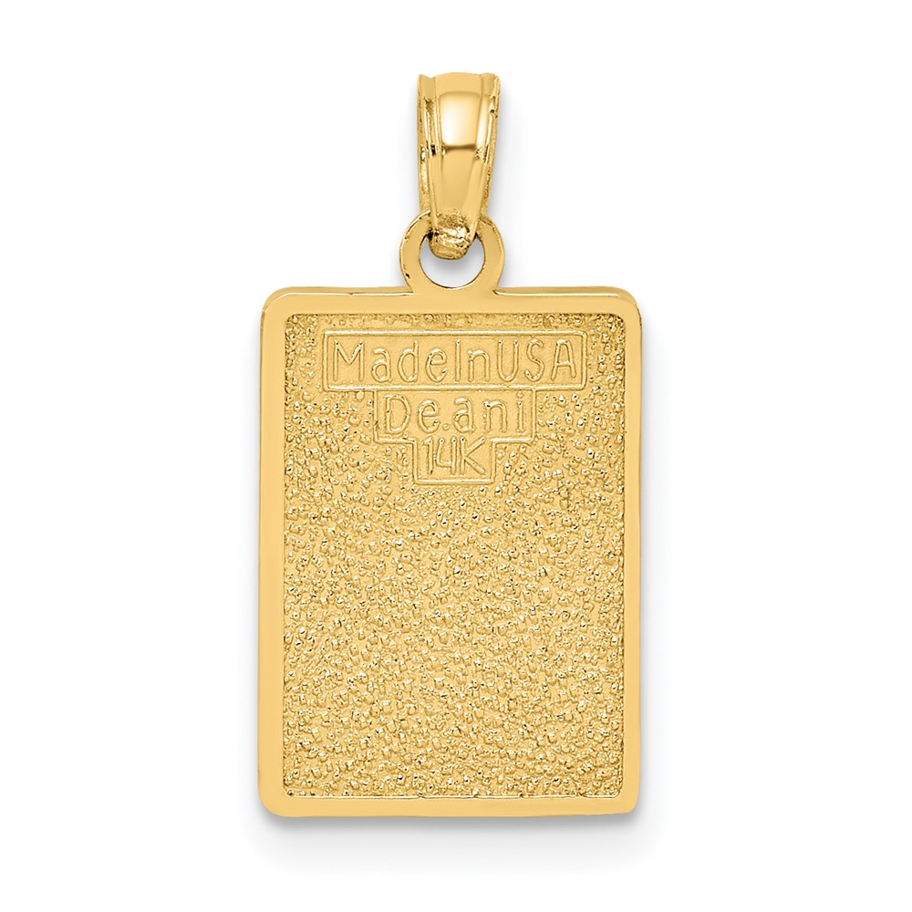 14K Enamel Mile Marker 0 / KEY WEST Charm