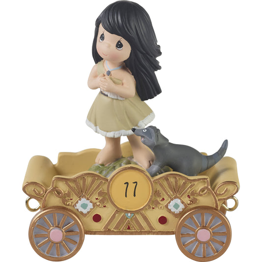 Disney Birthday Parade Listen To Your Heart, Precious Moments Disney Birthday Princess Parade Figurine, Age 11, Count 1