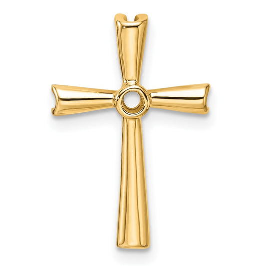 14k Cross Pendant Mounting