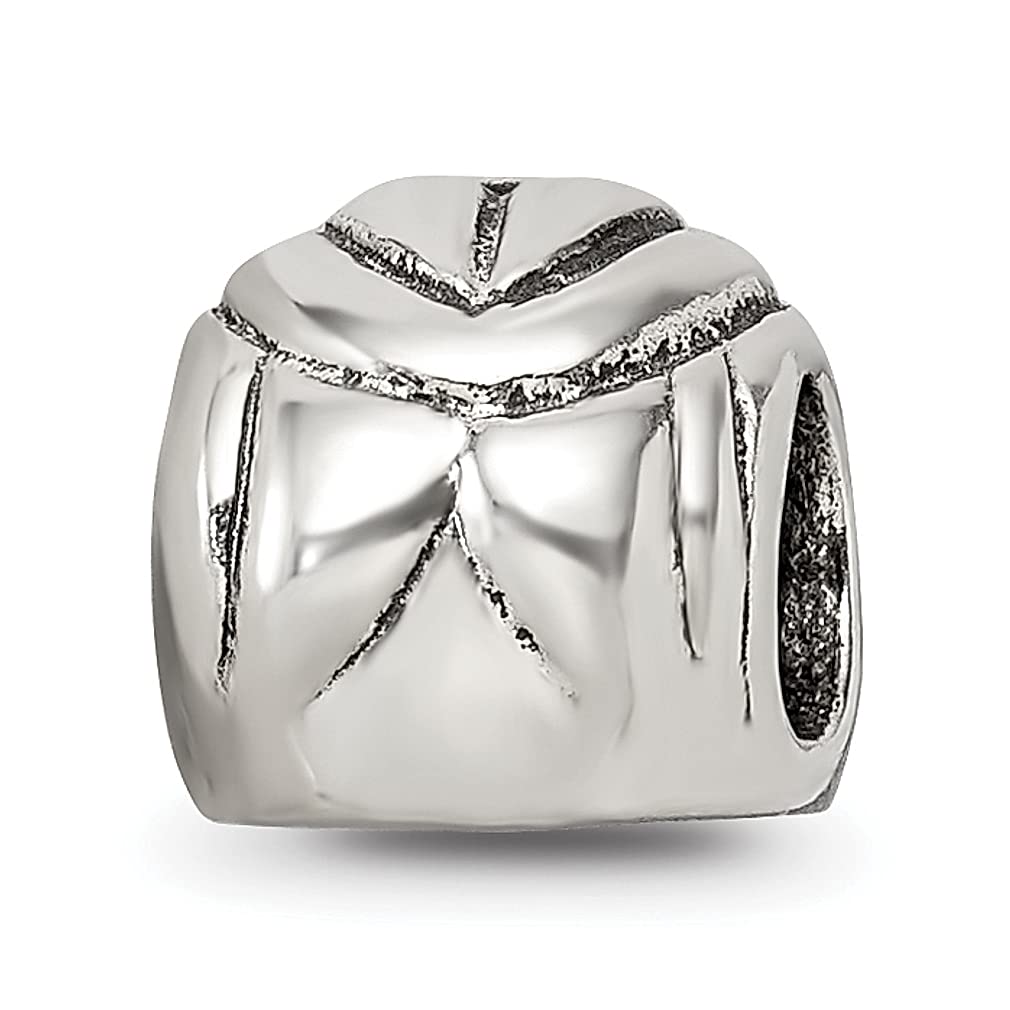 Sterling Silver Reflections Race Car Helmet Bead