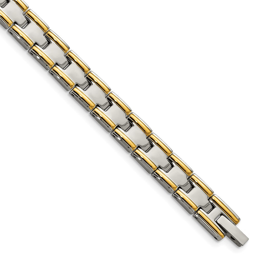 Stainless Steel Polished Yellow IP-plated 8.5in Bracelet 8.5 inches