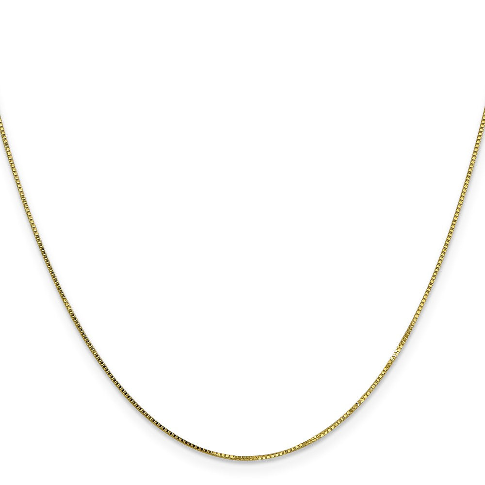 10k .7mm Box Chain Yellow Gold