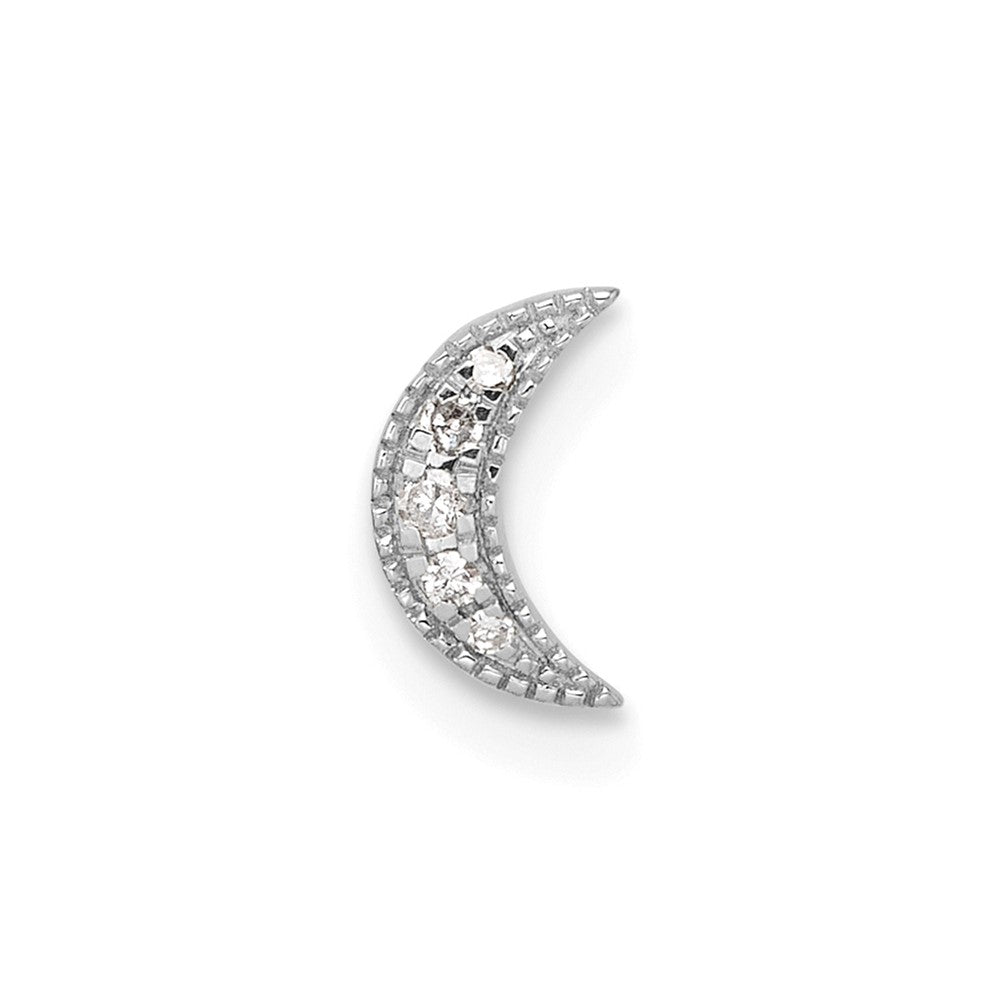 Stella & Dot 10kw Diamond Cresent Moon Charm Element