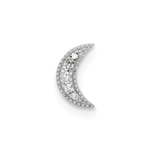Stella & Dot 10kw Diamond Cresent Moon Charm Element