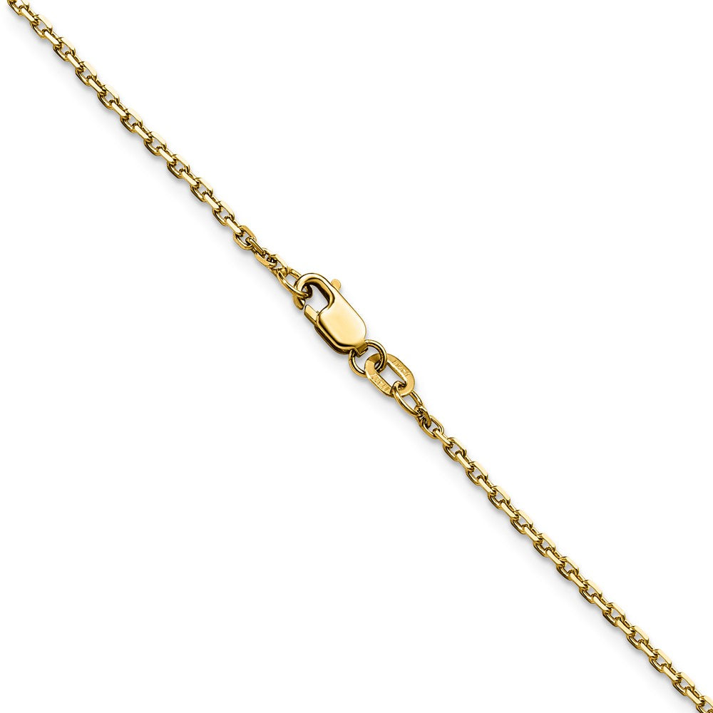 14K 1.5mm D/C Square Cable Chain