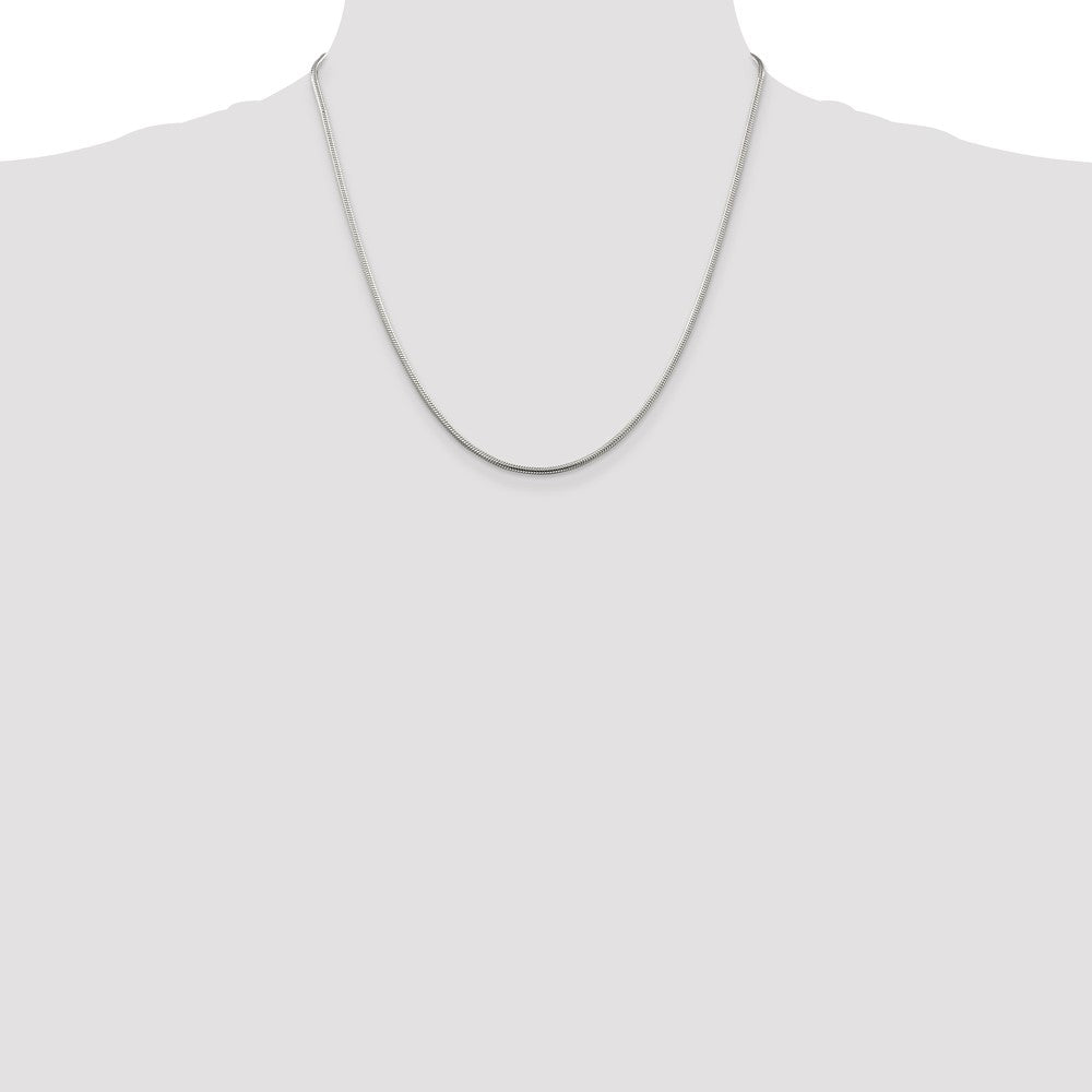 Sterling Silver 1.75mm Snake Chain 20 Inches