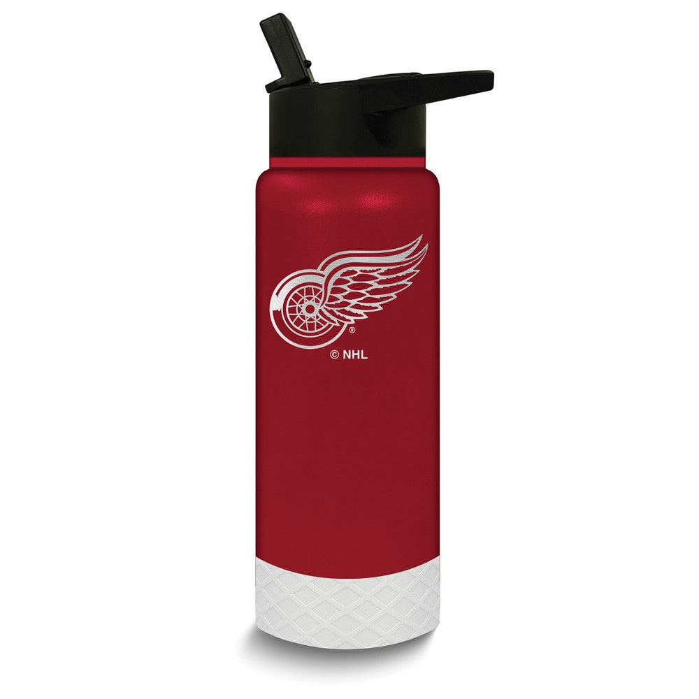 NHL Detroit Red Wings Stainless Steel Silicone Grip 24 oz. Water Bottle