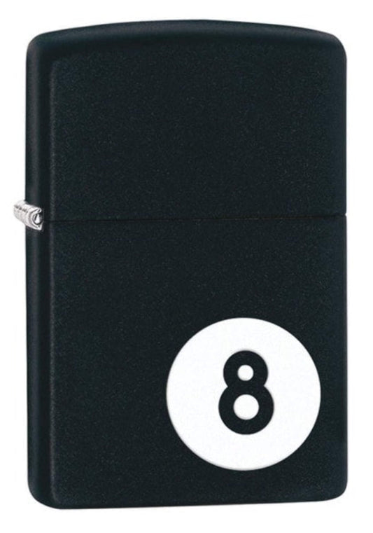 Zippo Eight Ball Black Matte Pocket Lighter