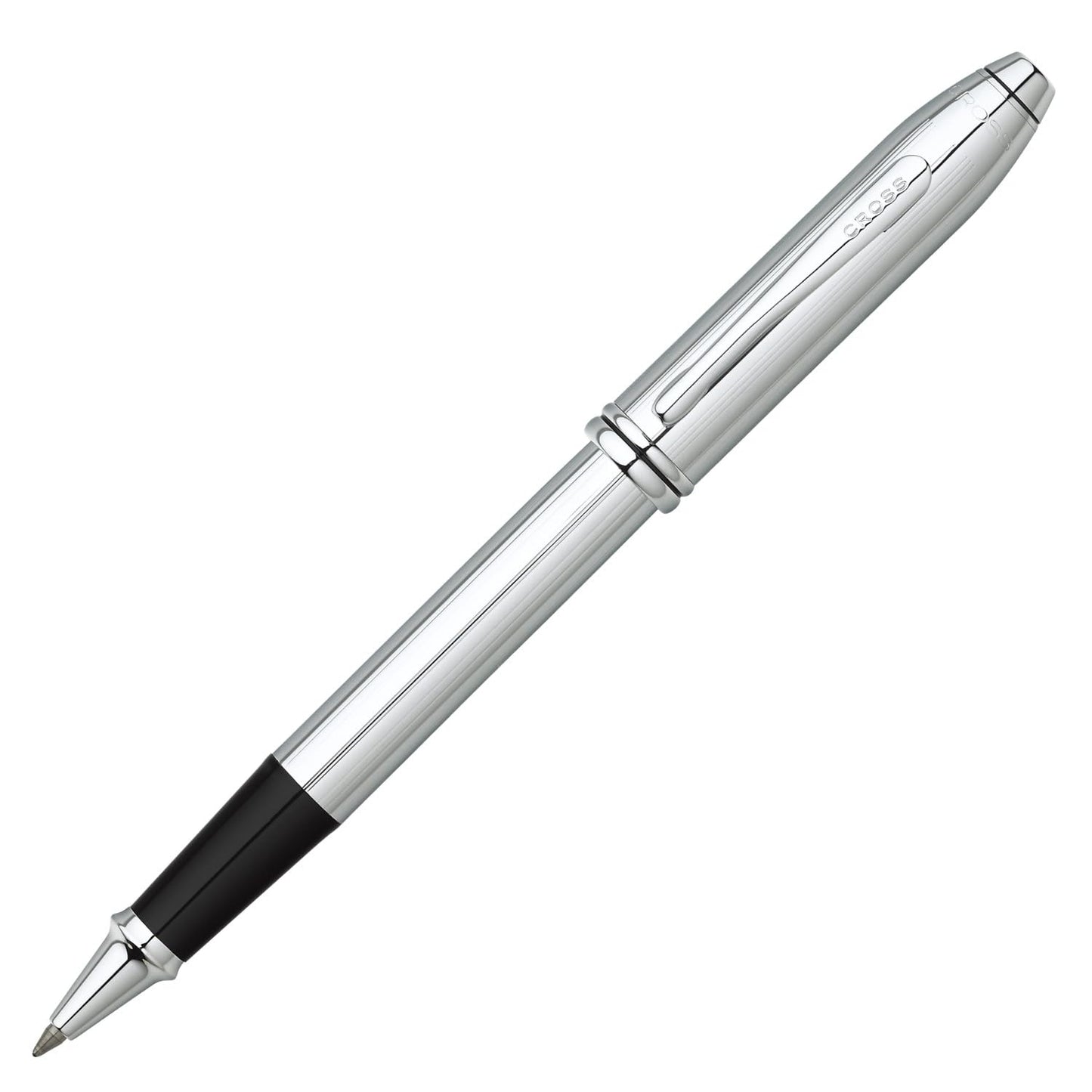 Cross Townsend Refillable Rollerball Pen, Chrome-Plated Appointments, Includes Luxury Gift Box - Lustrous Chrome