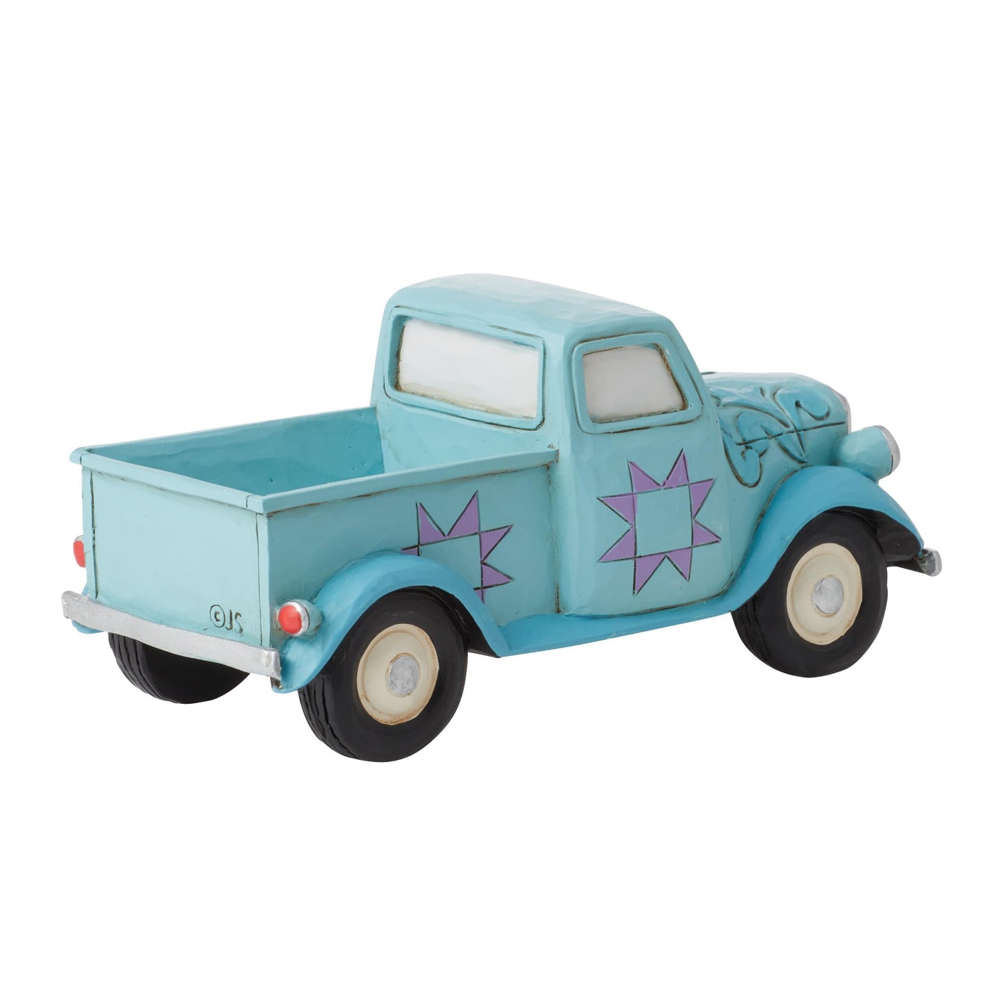 Jim Shore Blue Pick Up Truck Mini Polyresin Heartwood Creek 6012428