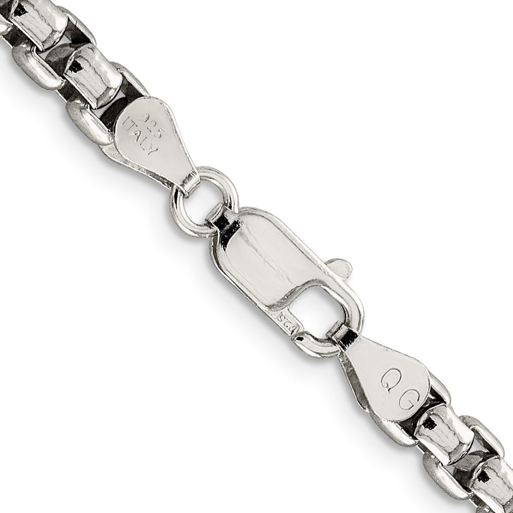 Sterling Silver 5.2mm Round Box Chain 22 Inches