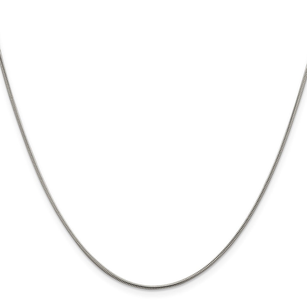 Sterling Silver .8mm Square Snake Chain 24 Inches