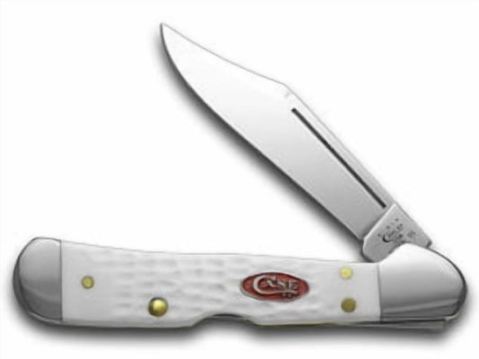 Case XX Knives Jigged White Delrin Mini Copperlock Pocket Knife