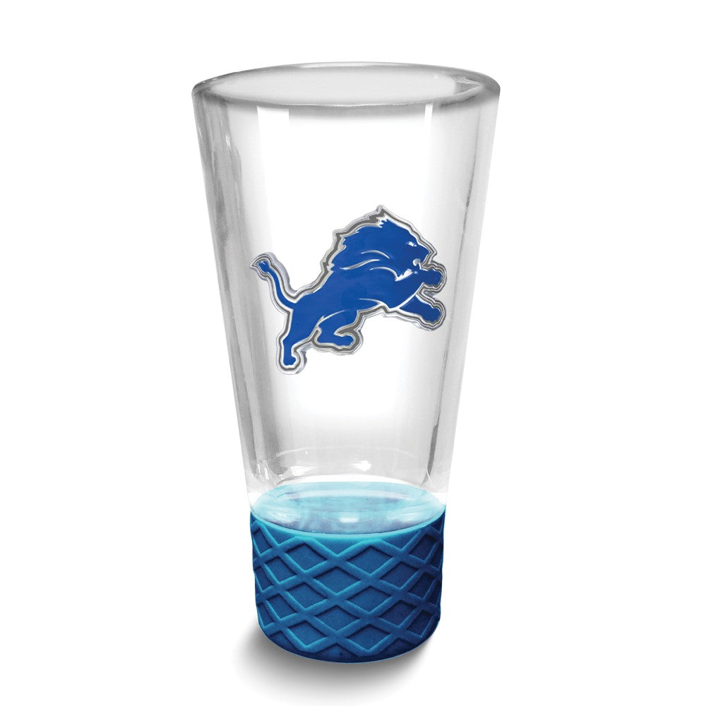 NFL Detroit Lions Collectors 4 oz. Shot Glass with Silicone Base