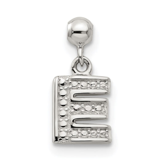 Mio Memento Sterling Silver Letter E Dangle Initial Charm