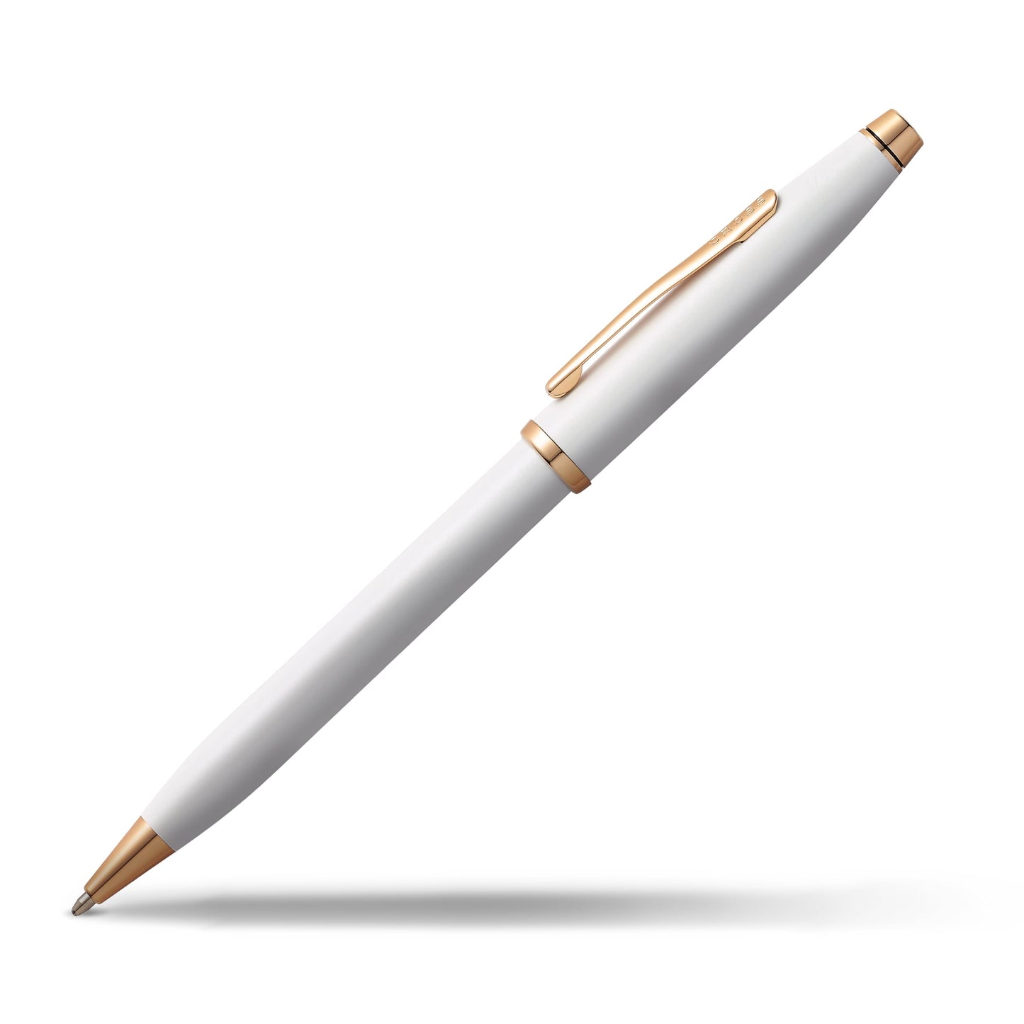 Cross Century II Refillable Ballpoint Pen, Medium Ballpen, Includes Luxury Gift Box - Pearlescent White Lacquer