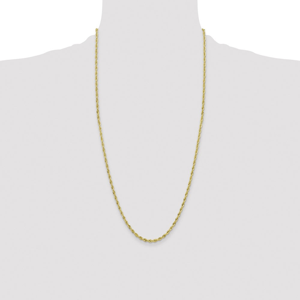 10k 3mm Semi-Solid Rope Chain