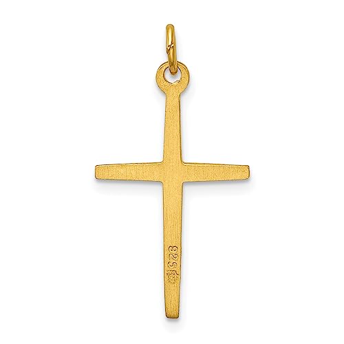 Sterling Silver & 24k Gold -plated Passion Cross Charm