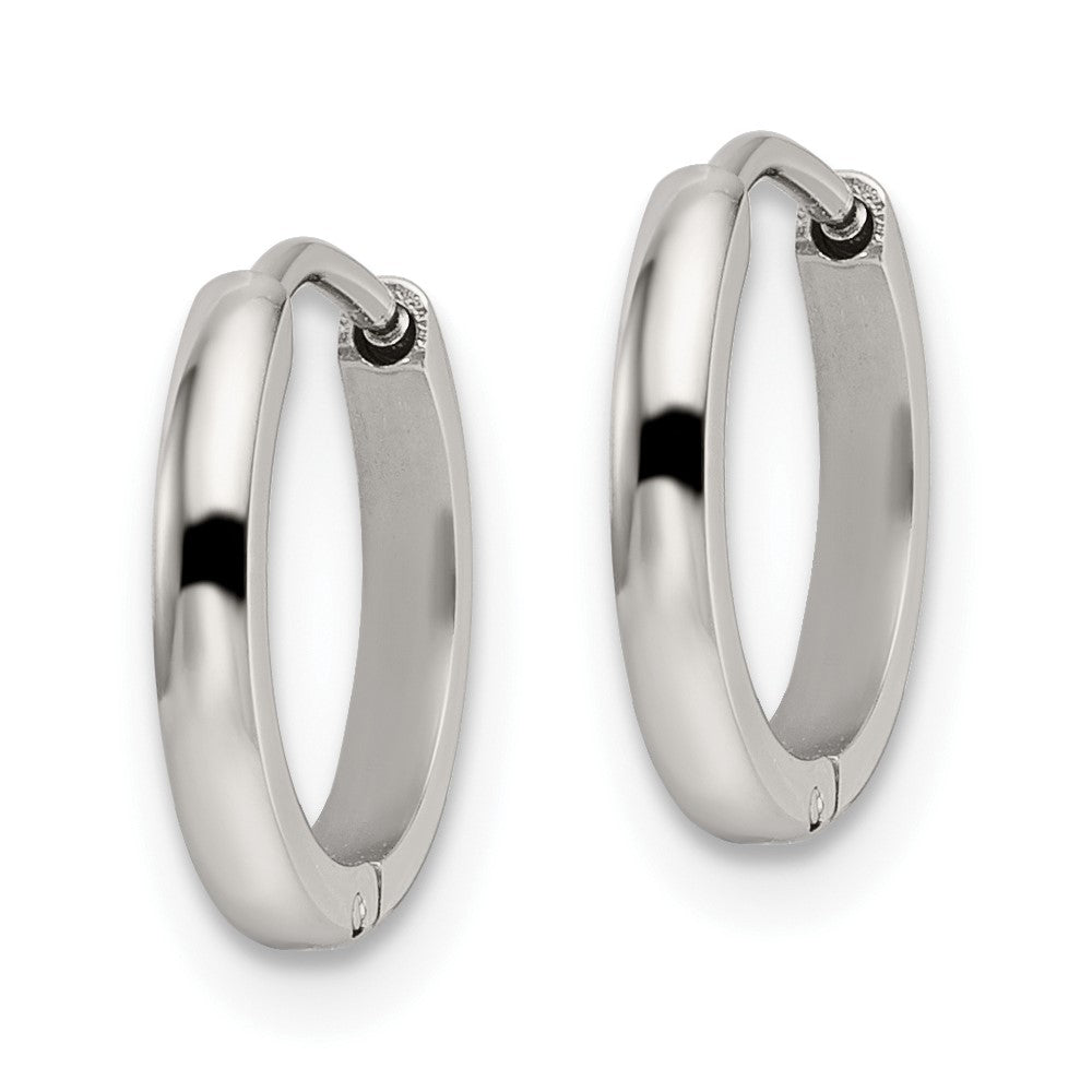 Stainless Steel Polished 1.4mm Endless Hinged Hoops