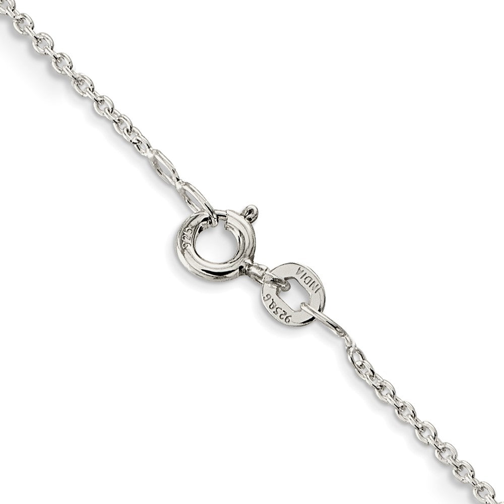 Sterling Silver 1mm Cable Chain 22 Inches
