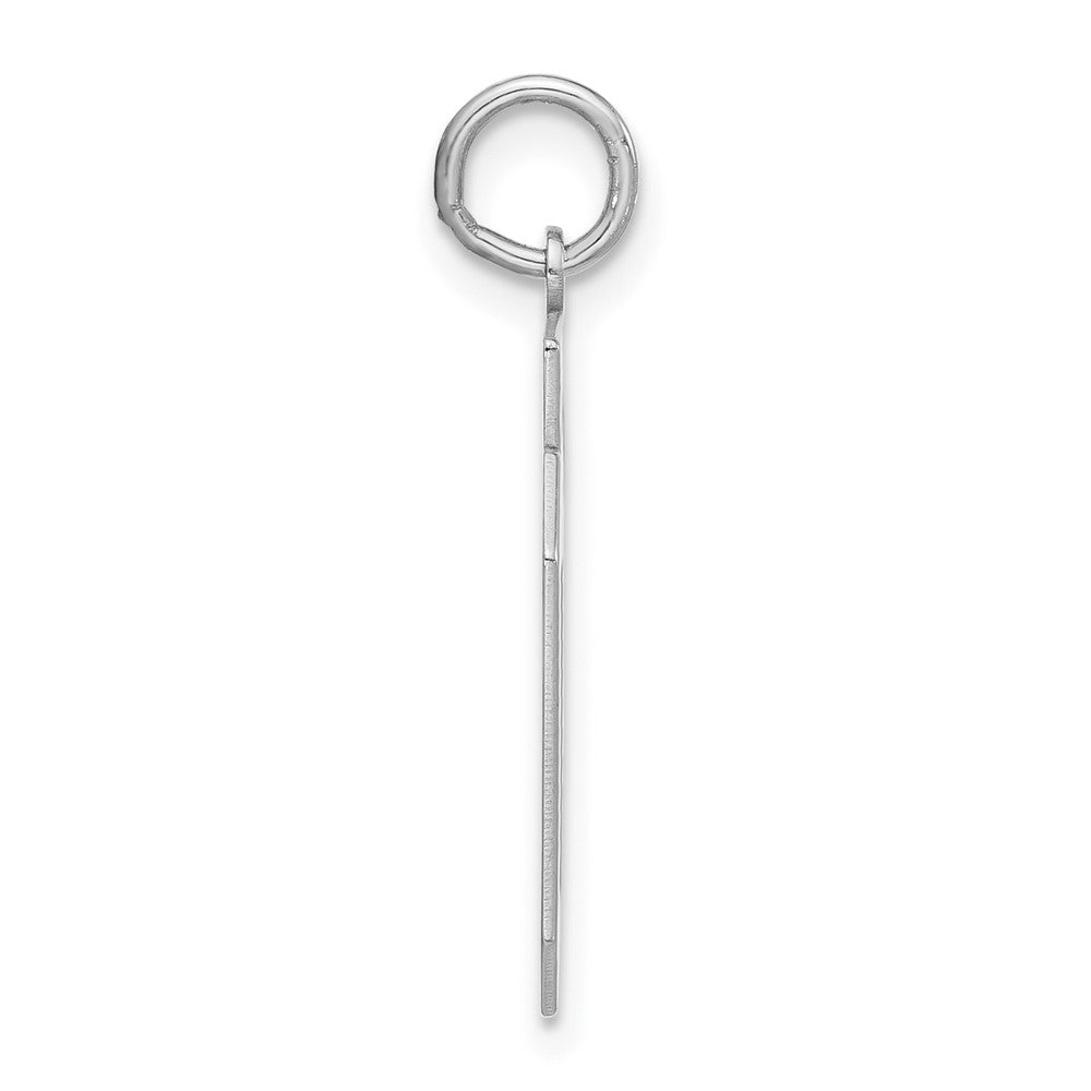 Sterling Silver Polished Medium Number 05 w/ Top Charm