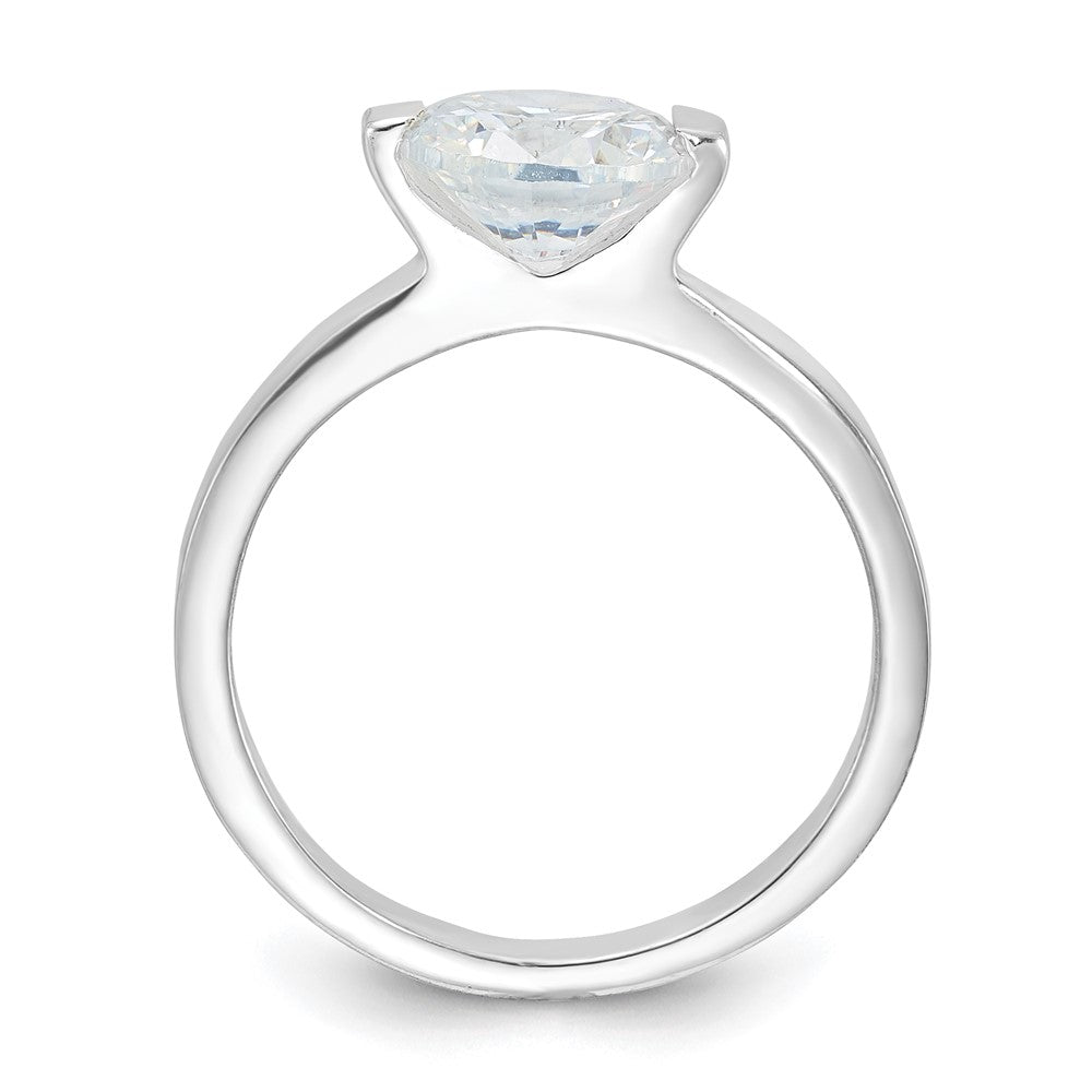 Sterling Silver Polished CZ Ring