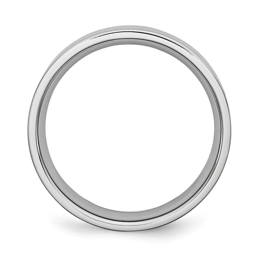 Cobalt Flat Polished 6mm Band Size - 8.5
