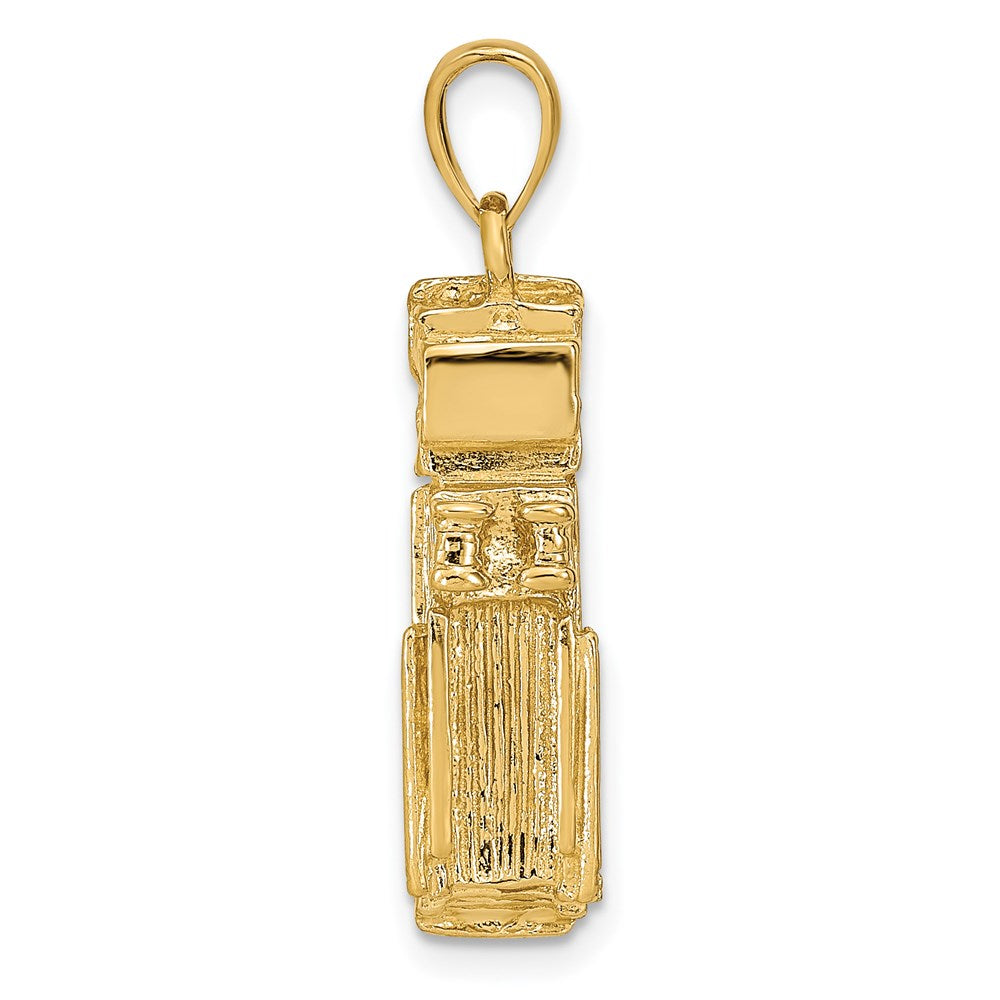 14k 3-D Fire Truck Pendant