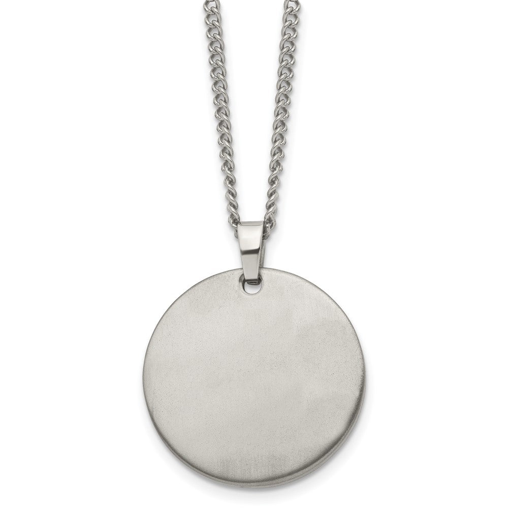 Titanium Brushed 22in Necklace