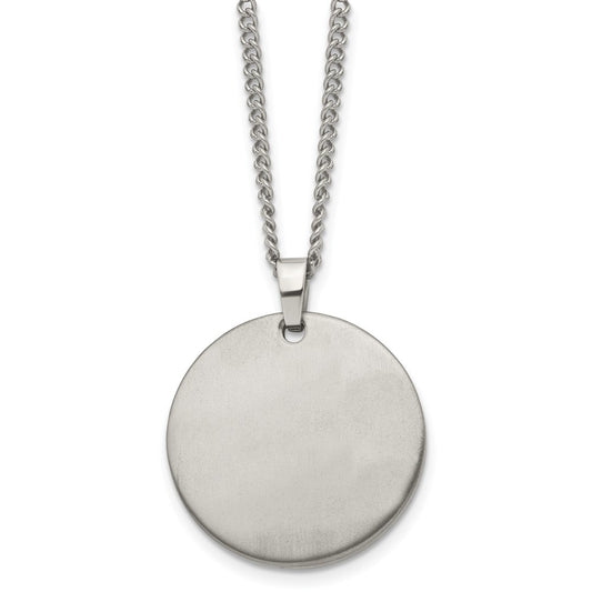 Titanium Brushed 22in Necklace