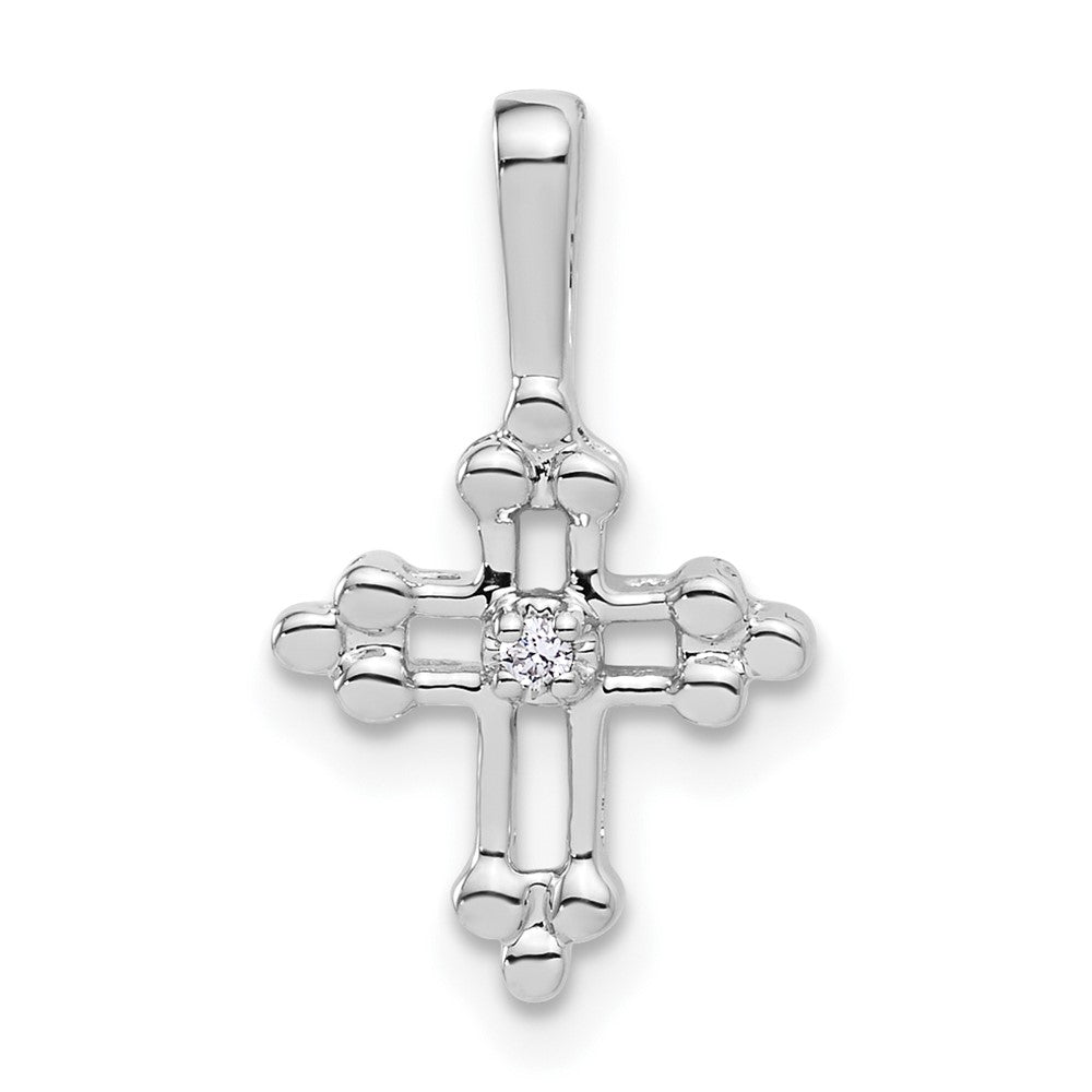 10kw Diamond Cross Pendant