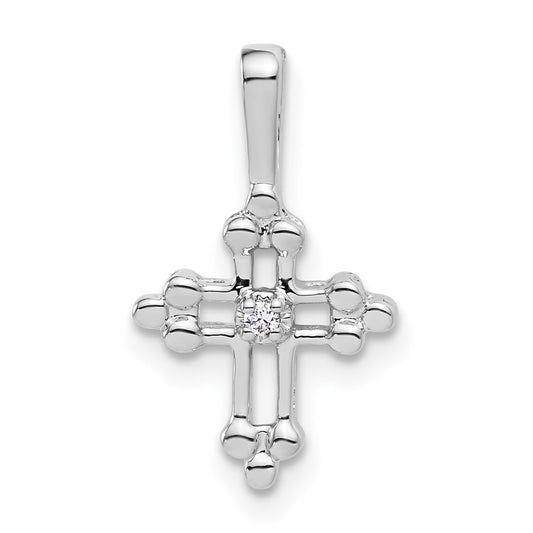 10kw Diamond Cross Pendant