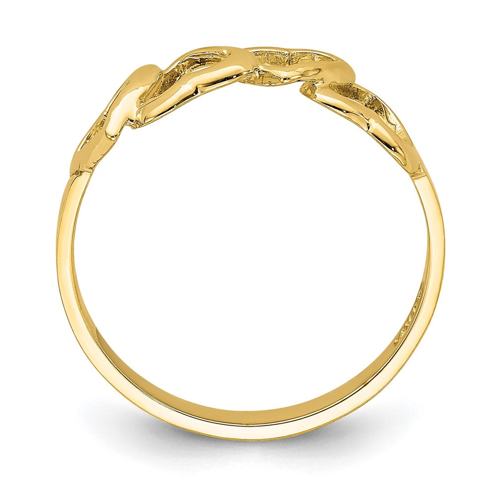 14K Polished Heart Ring Size 7