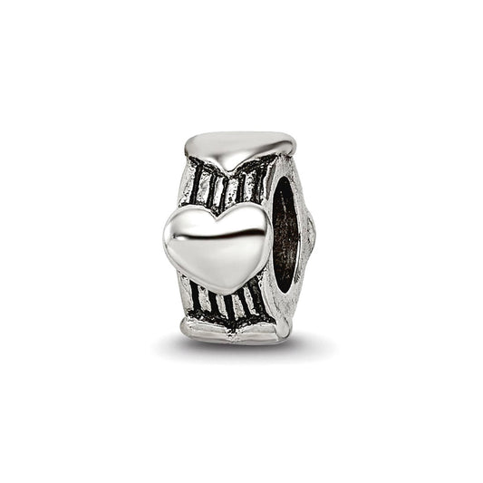 Sterling Silver Reflections Heart Bead
