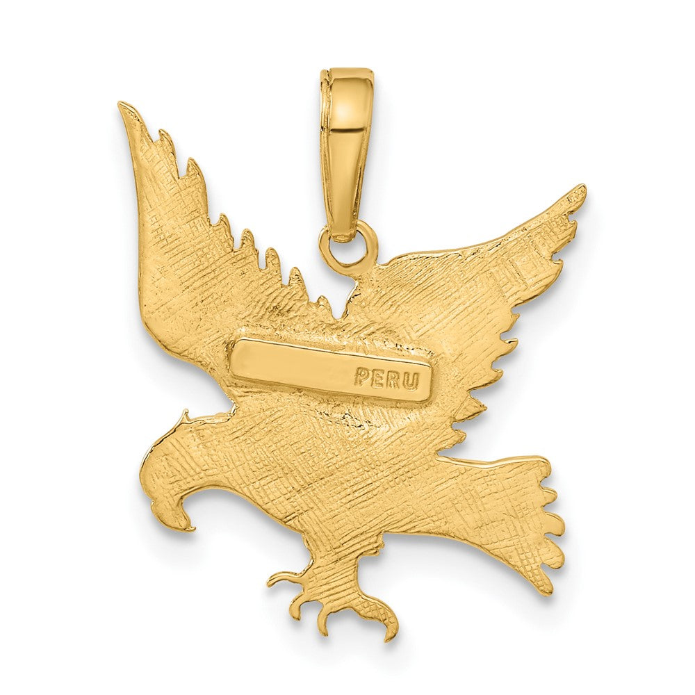 10k Eagle Pendant Yellow Gold