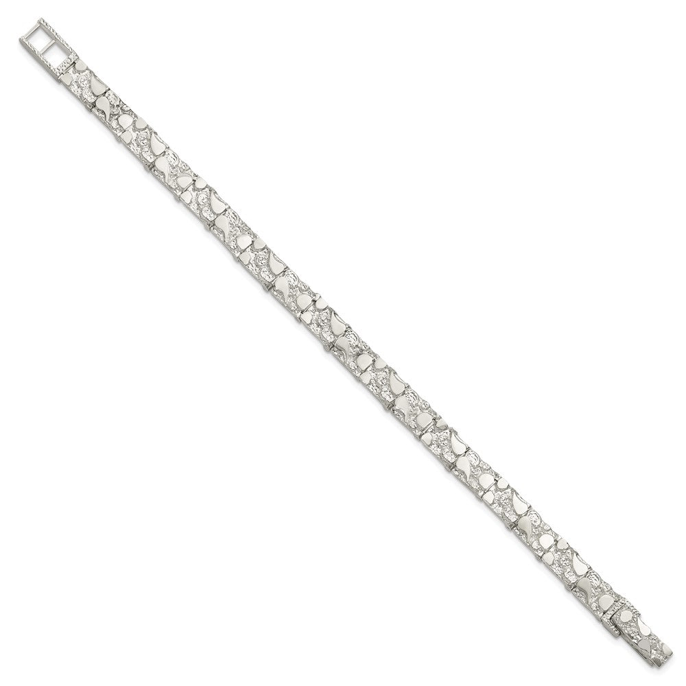 Sterling Silver 7mm Nugget Bracelet 8 inches