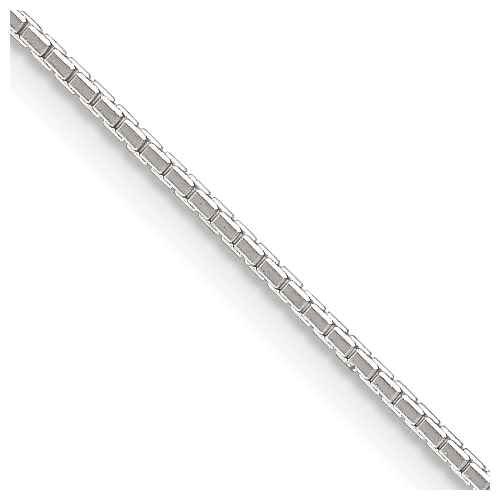Sterling Silver .9mm 8 Sided Diamond-cut Mirror Box Chain 16 Inches