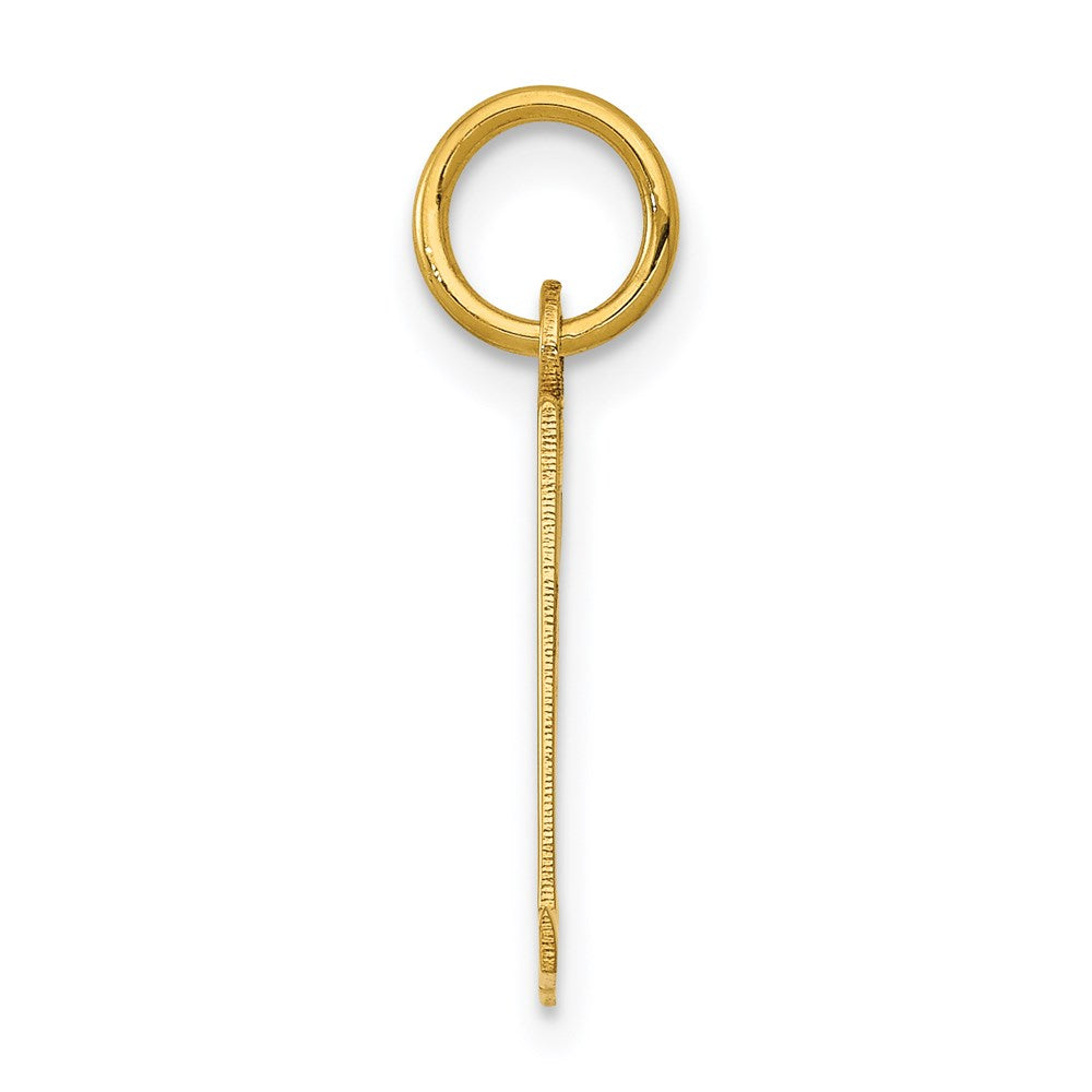 14k Small Elongated Number 31 Charm