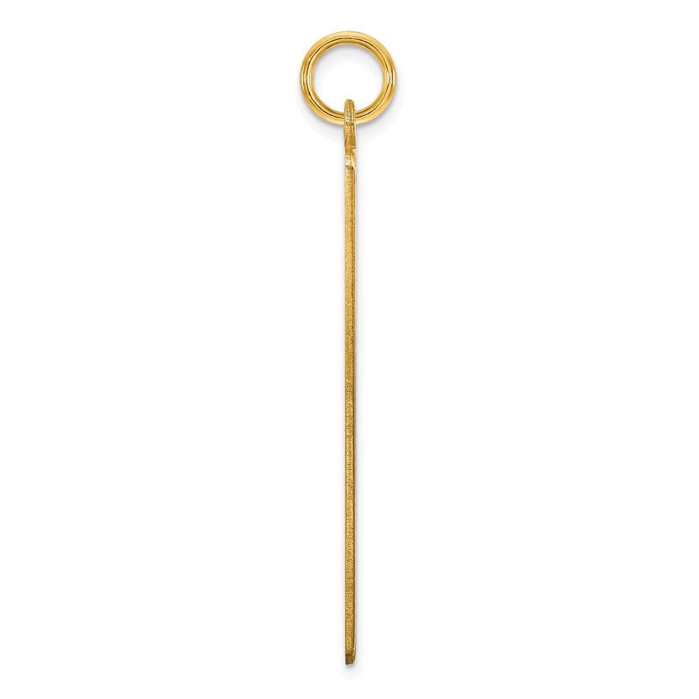 Sterling Silver/Gold-plated Large Blank Bar Charm