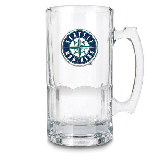 MLB Seattle Mariners Glass 32 ounce Macho Mug