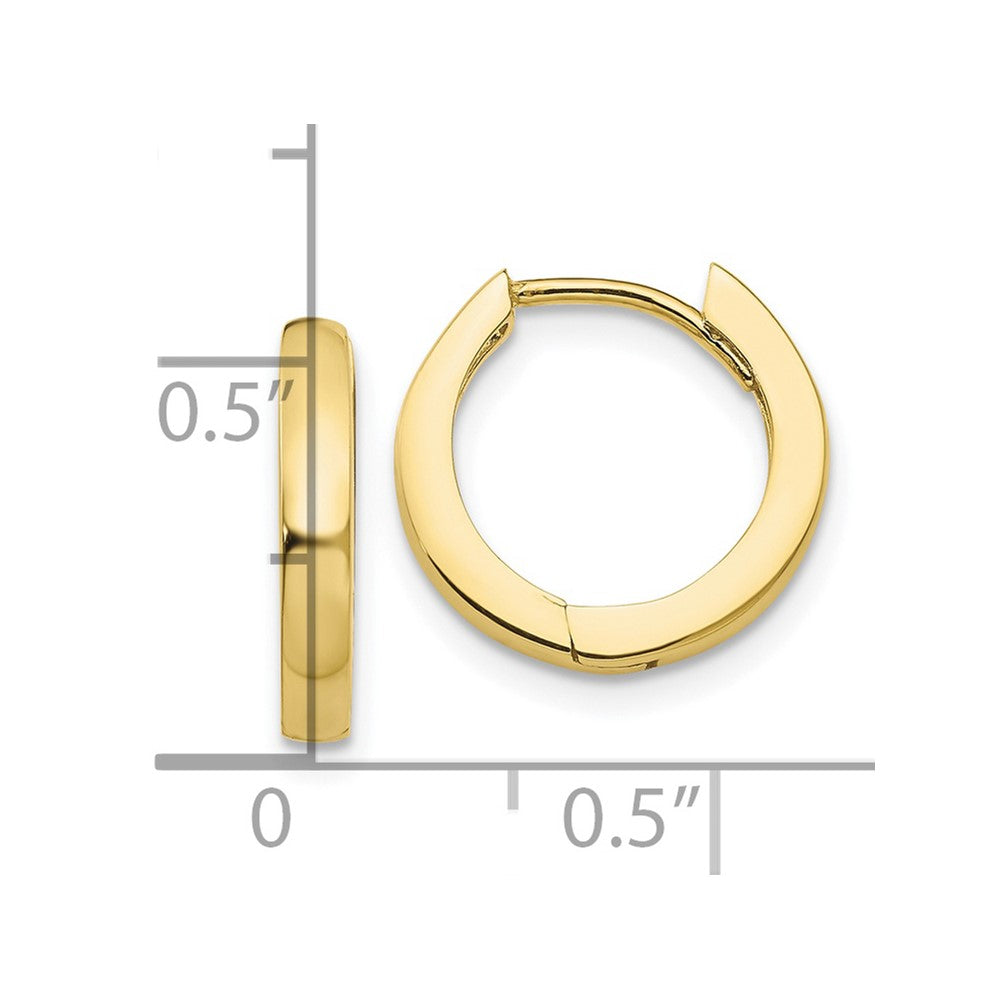 10K Hinged Hoop Earrings
