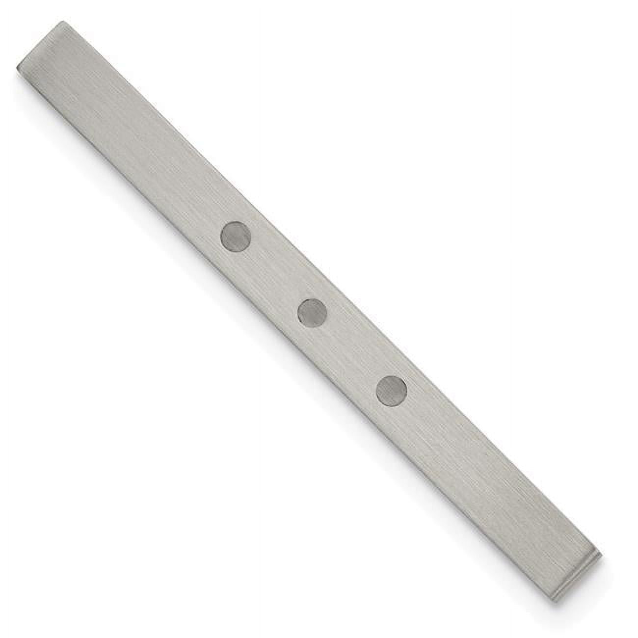 Chisel Stainless Steel Enameled Tie Clip